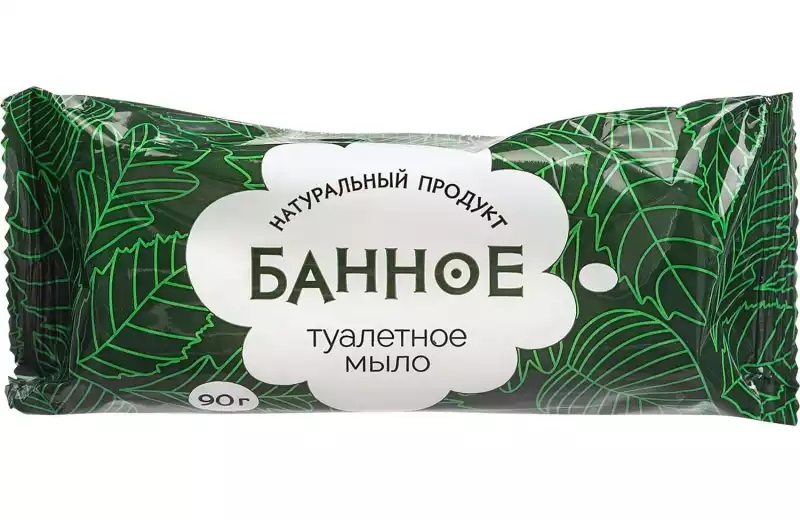 Мыло туалетное твёрдое Банное 90гр. РМЗ, 486784