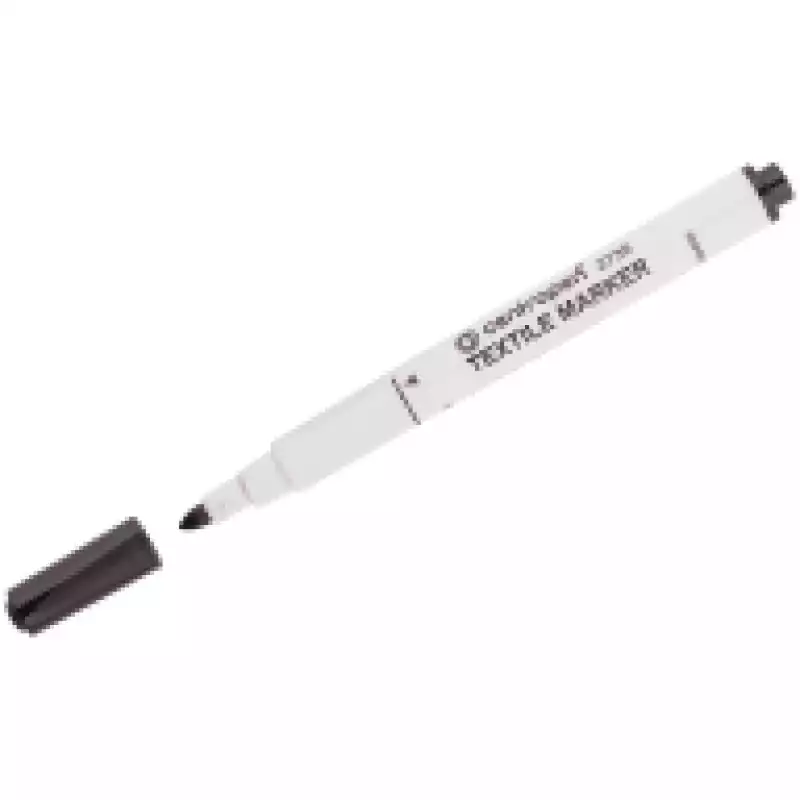 Маркер для ткани Centropen "Textile Marker 2739" черный,1,8мм,картон,европодвес, 093452, 5 2739 9212