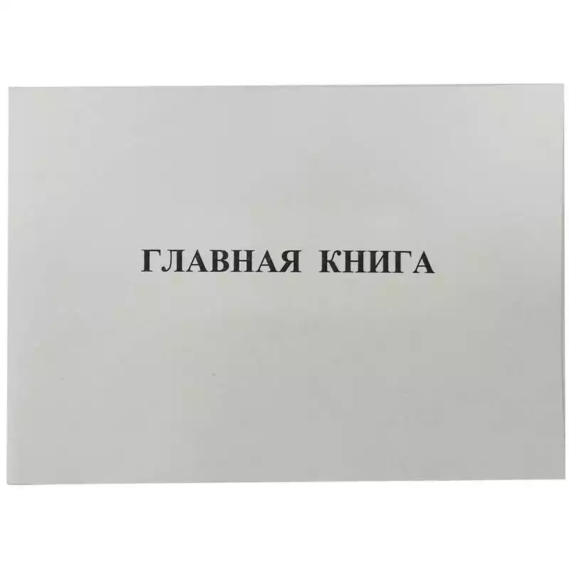 Книга главная А4, 48л., мелованный картон, блок газетный, 50, 312111