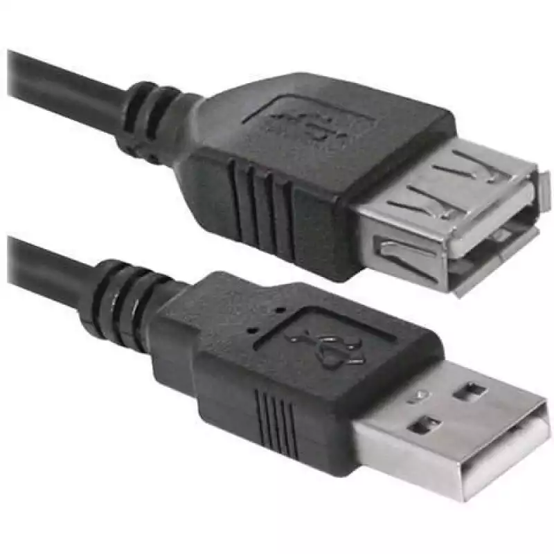 Кабель-удлинитель USB 2.0, 1,8 м, DEFENDER, M-F, для подключения периферии, 87456,511524