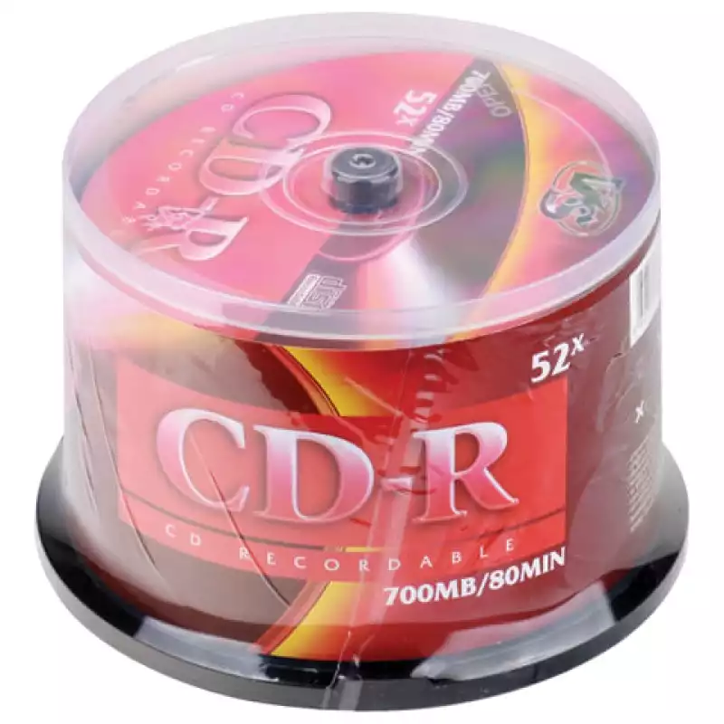 Диски CD-R VS 700 Mb 52x Cake Box (упаковка на шпиле), КОМПЛЕКТ 50 шт., VSCDRCB5001, 511540
