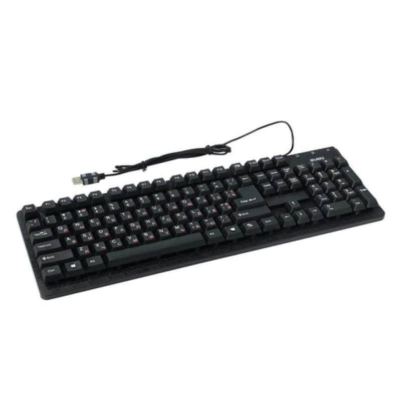 Клавиатура проводная SVEN Standard 301, USB, 104 клавиши, чёрная, SV-03100301UB, 512588