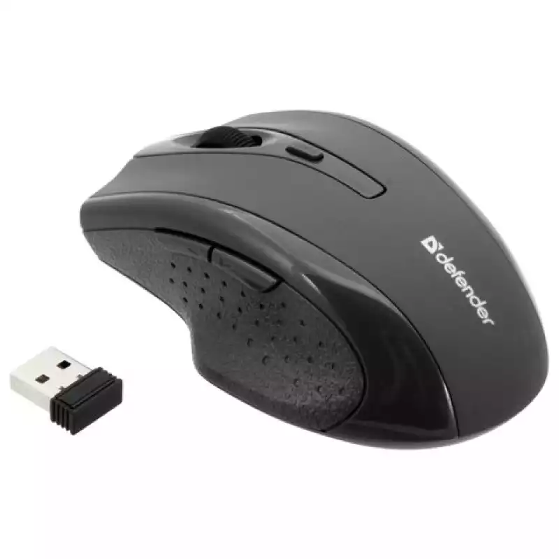 Мышь беспроводная DEFENDER Accura MM-365, 5 кнопок + 1 колесо-кнопка, оптическая, черная, 512861