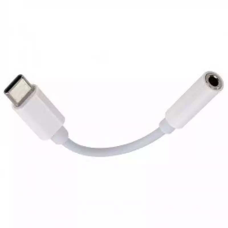 Переходник для наушников с Type-C на AUX (MINI JACK 3.5 мм), SONNEN, 0,1 м, белый, 513566