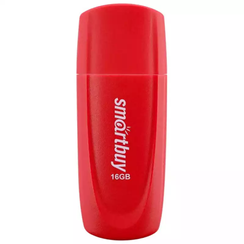 Флеш-диск 16 GB SMARTBUY Scout USB 2.0, красный, SB016GB2SCR,513764