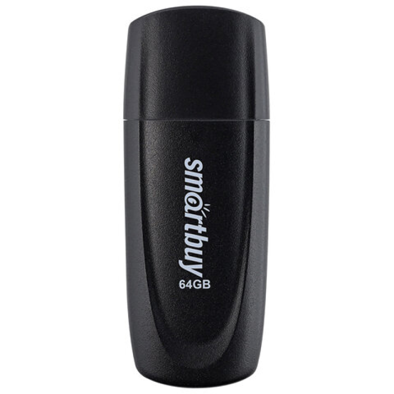 Флеш-диск 64 GB SMARTBUY Scout, USB 2.0, черный, SB064GB2SCK,513770