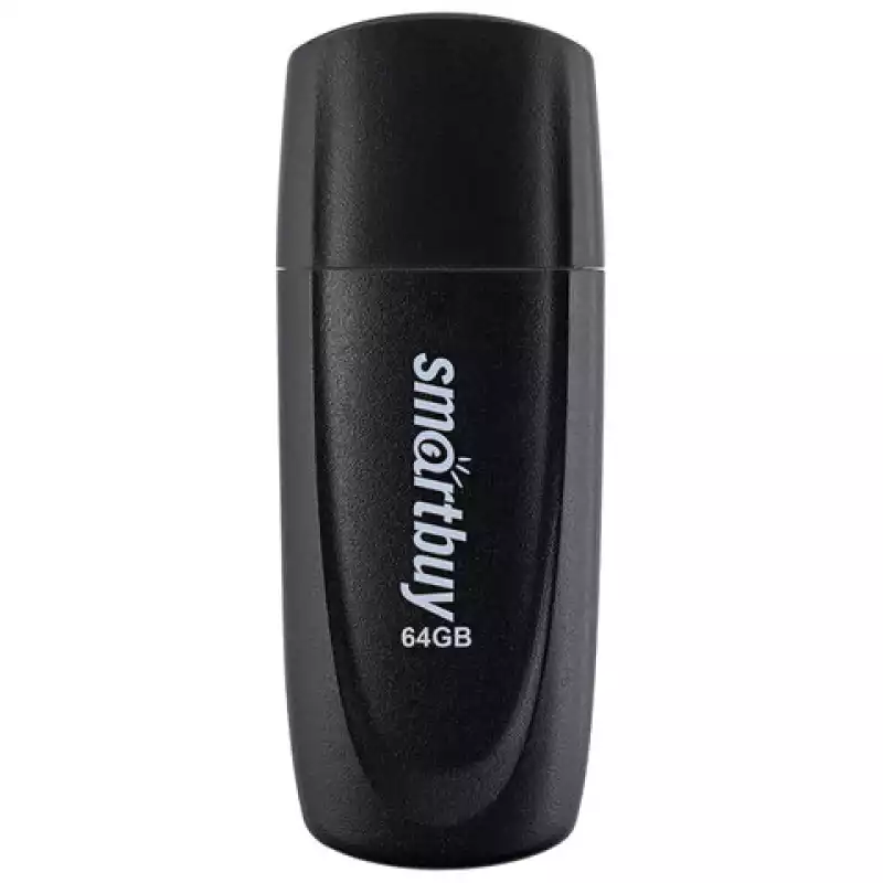 Флеш-диск 64 GB SMARTBUY Scout, USB 2.0, черный, SB064GB2SCK,513770