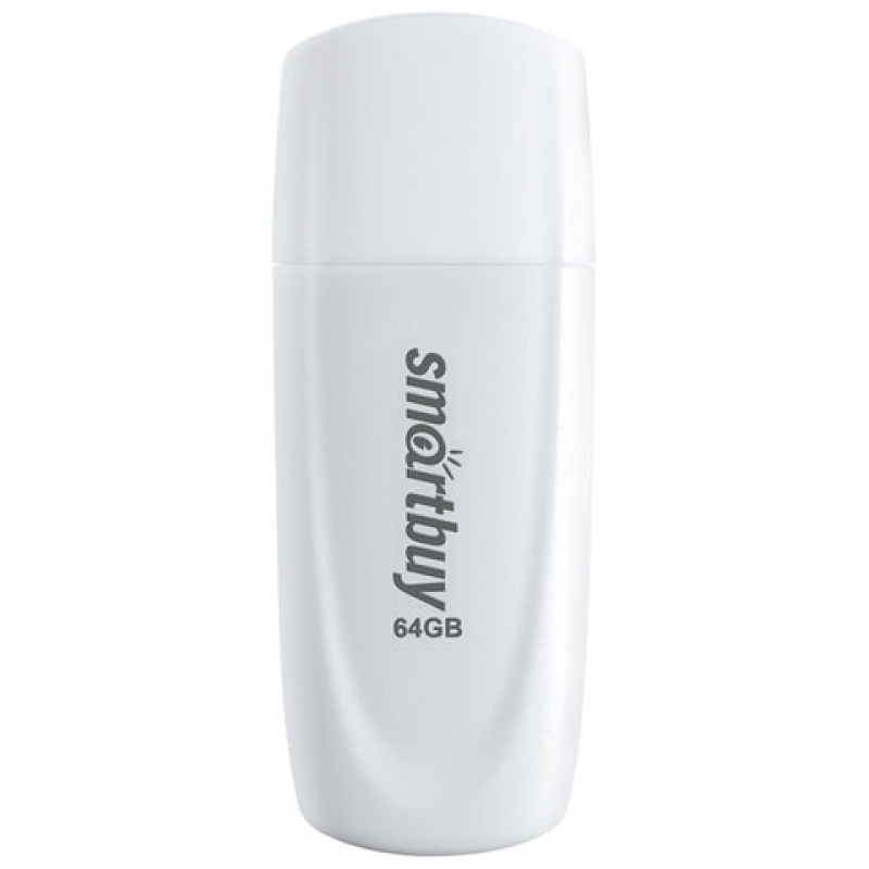 Флеш-диск 64 GB SMARTBUY Scout USB 2.0, белый, SB064GB2SCW, 513771