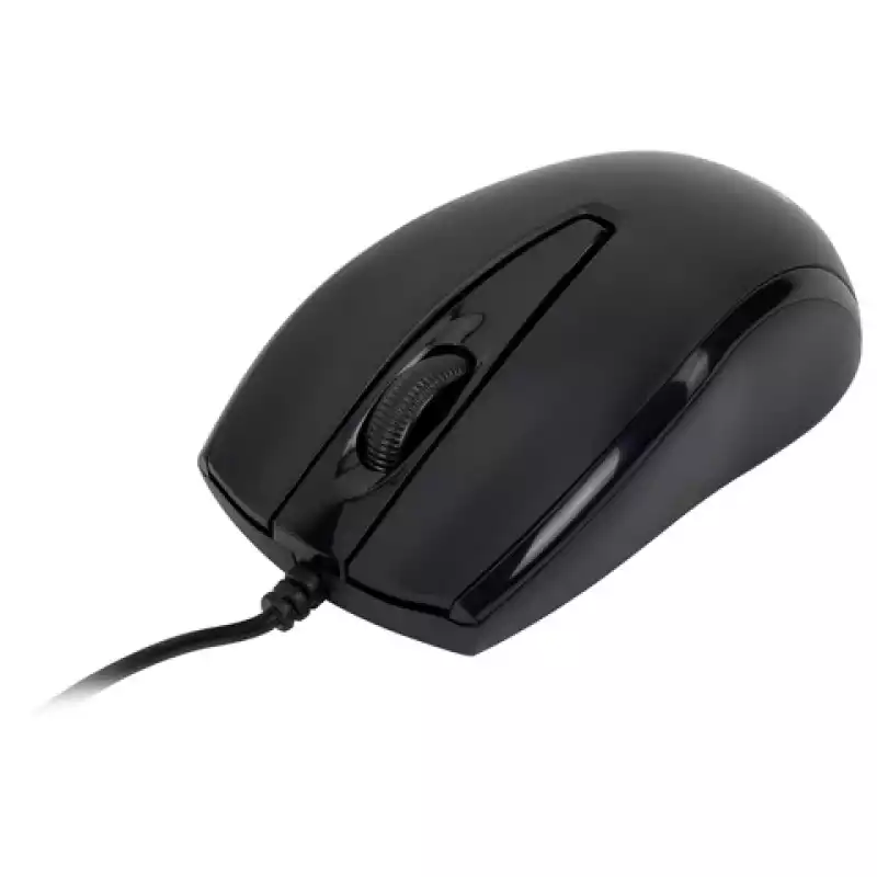 Мышь проводная БЕСШУМНАЯ USB, 1200 dpi, 2 кнопки + колесо-кнопка, оптическая, SONNEN K520, черная, 5