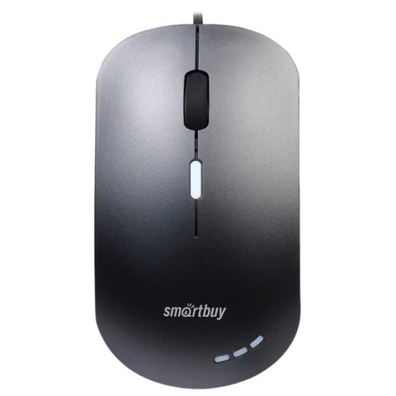 Мышь проводная бесшумная SMARTBUY 288-K, USB, 2 кнопки + 1 колесо, оптическая, черная, 02019, SBM-28
