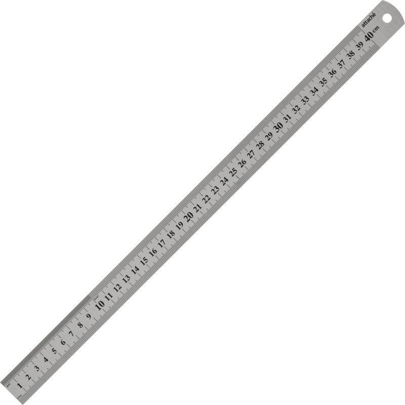 Линейка металлическая 40 см Attache, 514968,