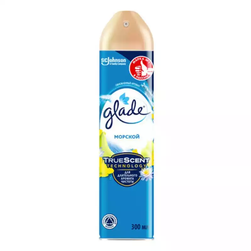 Освежитель воздуха аэрозольный 300 мл, GLADE "Морской",600337