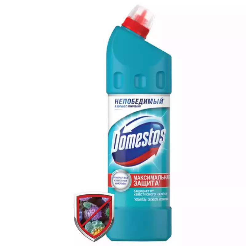 Чистящее средство 1 л, DOMESTOS (Доместос) "Свежесть Атлантики", с отбеливающим эффектом ,600580