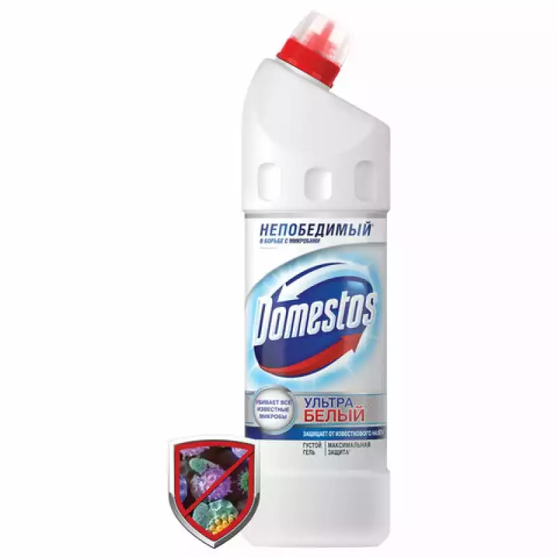 Средство для уборки туалета 1 л, DOMESTOS (Доместос) "Эксперт сила 7", "Ультра Белый",601748