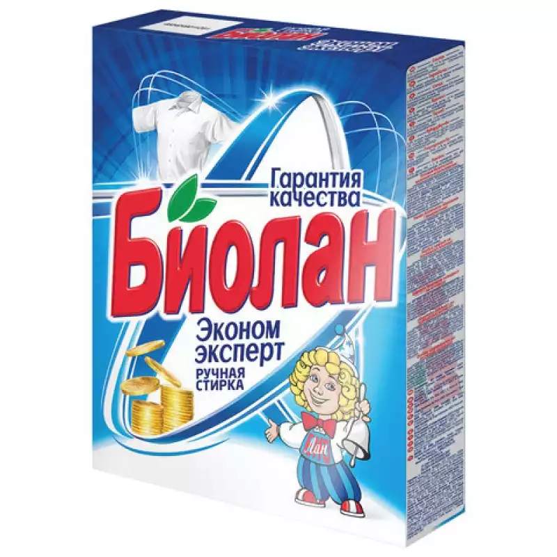 Стиральный порошок для ручной стирки 350 г, БИОЛАН "Эконом Эксперт" , 721-4, 61-4, 602069