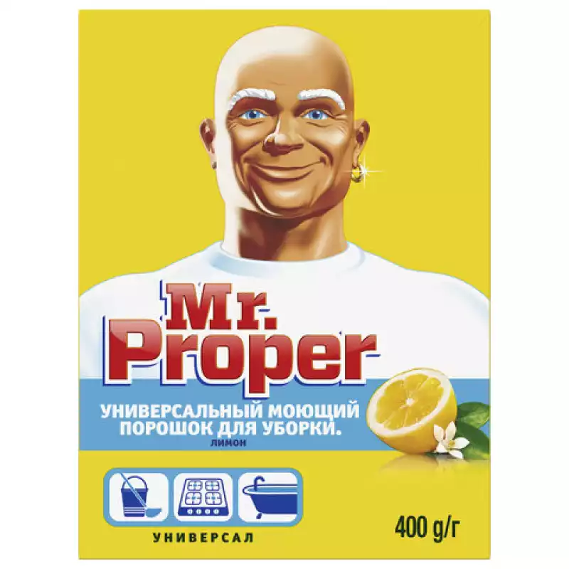 Чистящее средство 400 г, MR.PROPER (Мистер Пропер) "Лимон", универсал, порошок, 602436