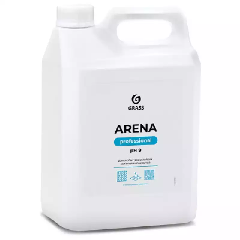 Средство для мытья пола 5 кг GRASS ARENA,с полирующим эффектом,нейтральное,концентрат,218005, 605614