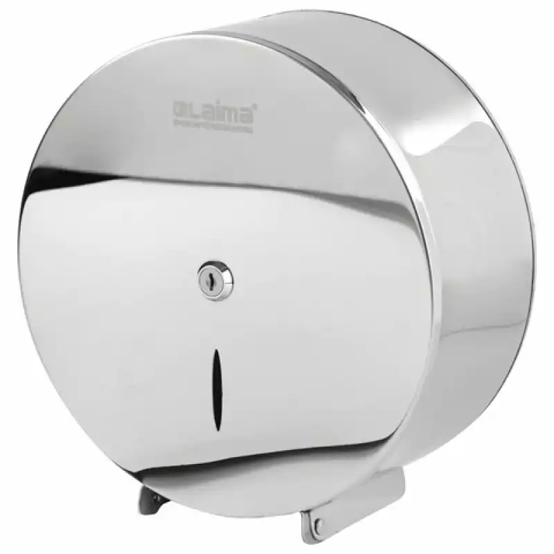 Диспенсер для туалетной бумаги LAIMA PROFESSIONAL INOX, (Система T2) малый, нержавеющая стал, 605699