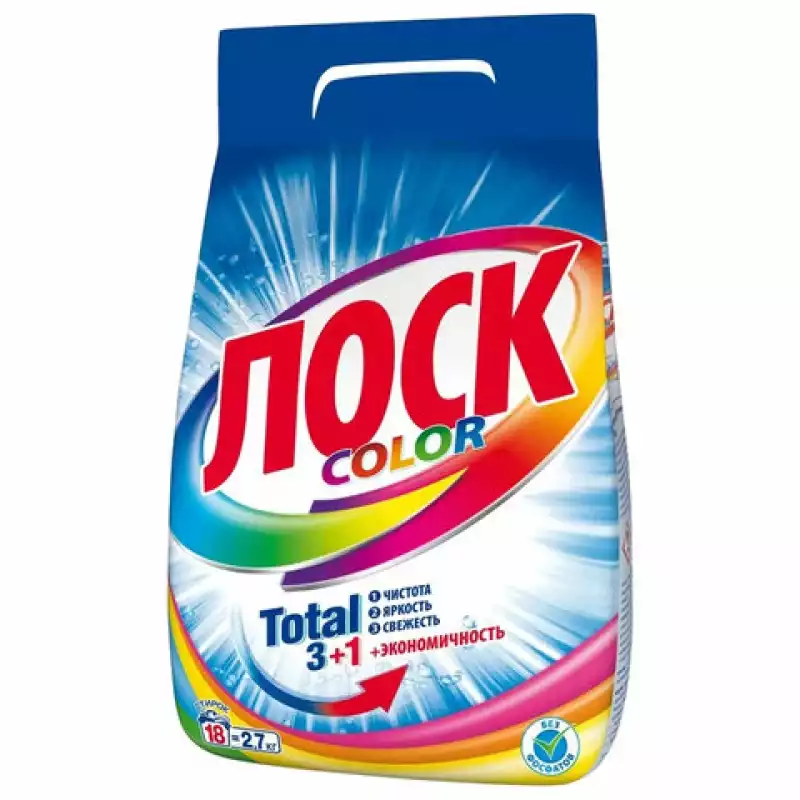 Стиральный порошок автомат 2,7 кг LOSK (Лоск) Color, 2480319, 606072