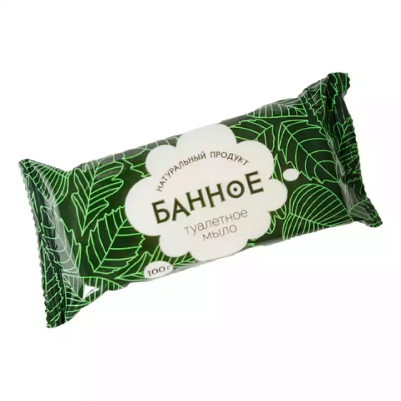 Мыло туалетное 100 г, "Банное" АГРОПРОМ-ЮГ, натуральное, 486785, 609767