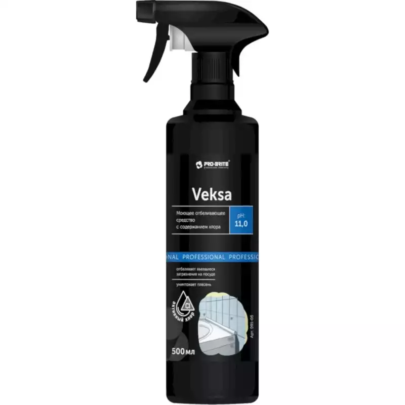 Профхим д/посуды хлорн отбел.посуды и кух.поверхн Pro-Brite/VEKSA, 0,5л_т/р