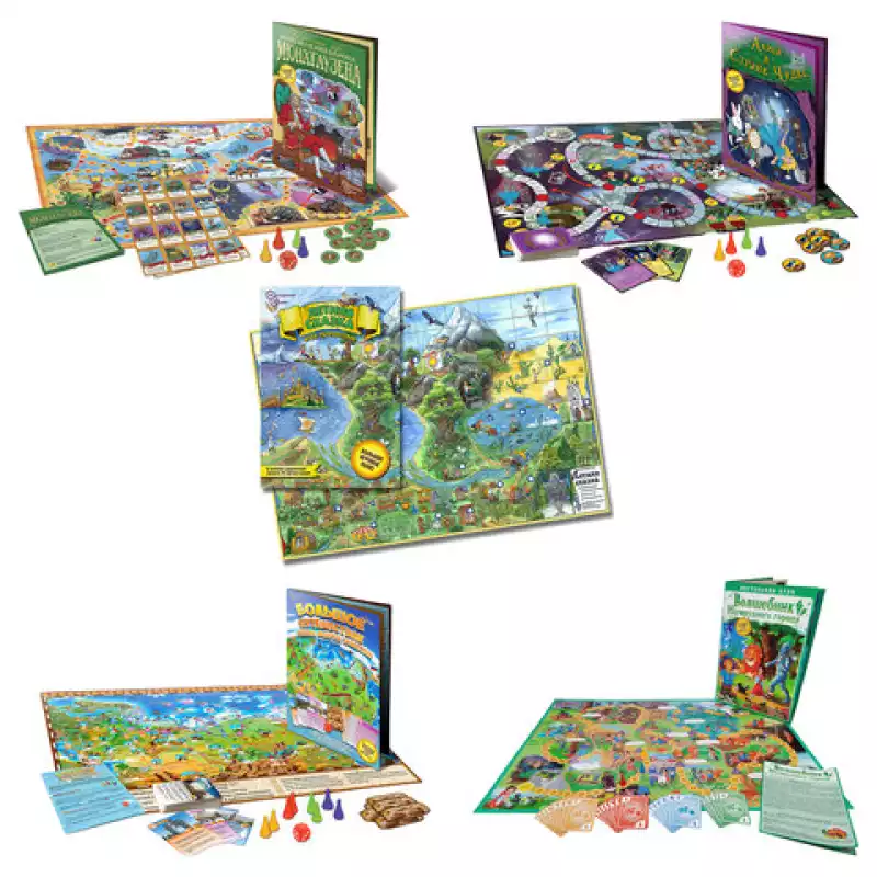 Игра-ходилка настольная, АССОРТИ, 5 сюжетов, 10 КОР, 665603