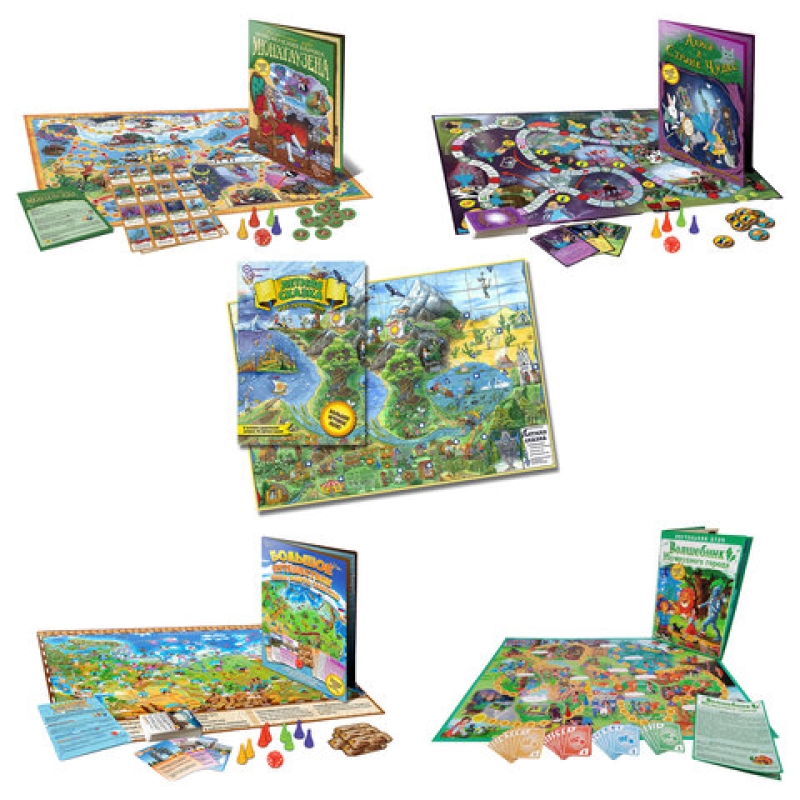 Игра-ходилка настольная, АССОРТИ, 5 сюжетов, НЕСКУЧНЫЕ ИГРЫ,665612