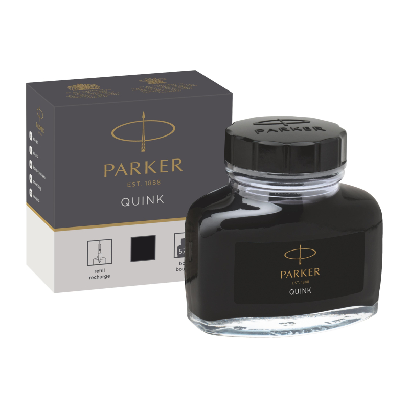 Чернила 57мл PARKER черные 1950375 Франция, 691261