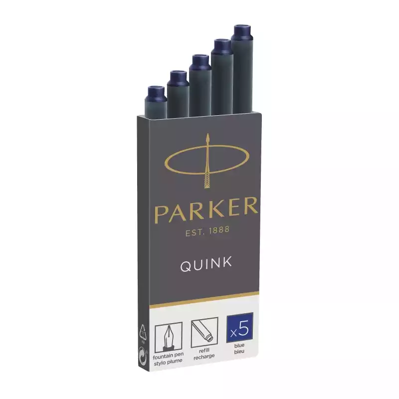 Чернильный картридж для перьевой ручки, Parker, 1,3 мл синие . 1950384, 691264