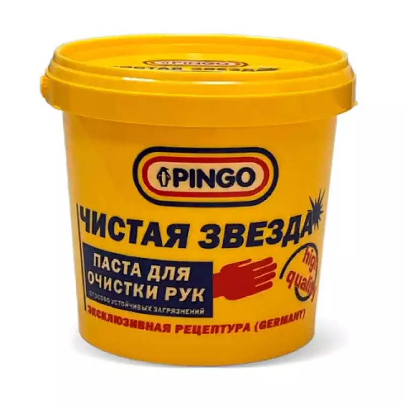 Паста очищающая средство для рук1000 млPINGO(Пинго)ЧИСТАЯ ЗВЕЗДА,от самых стойких загрязнений 700892