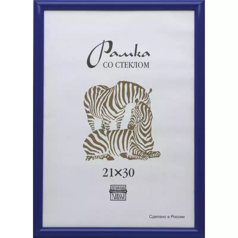 Рамка пластиковая А 4 синего цвета 504, 701495