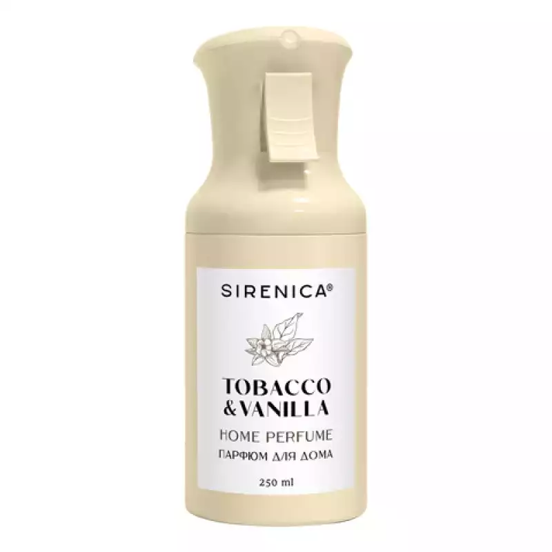 Освежитель воздуха, парфюм для дома аэрозольный 250 мл, SIRENICA "TOBACCO VANILLA",701560