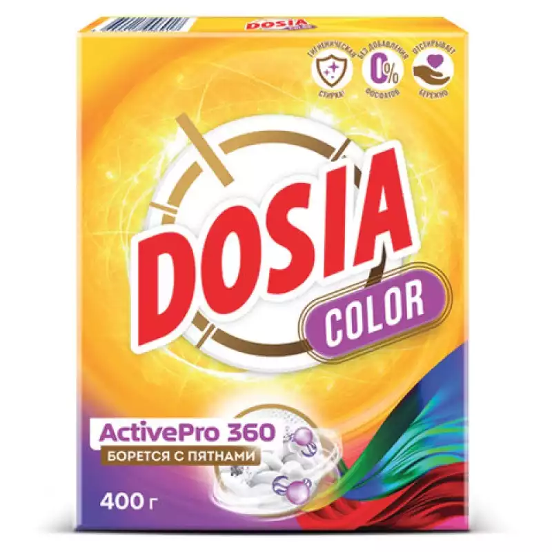 Стиральный порошок для всех типов стирки и тканей 400 г, DOSIA 