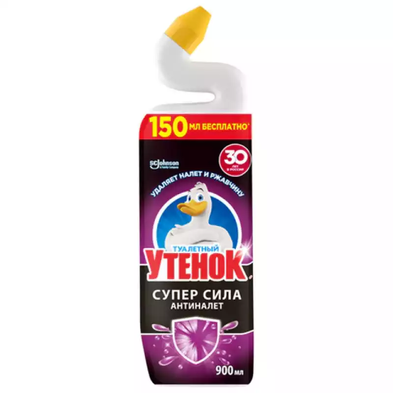Средство для уборки туалета 900 мл, ТУАЛЕТНЫЙ УТЕНОК Супер Сила 