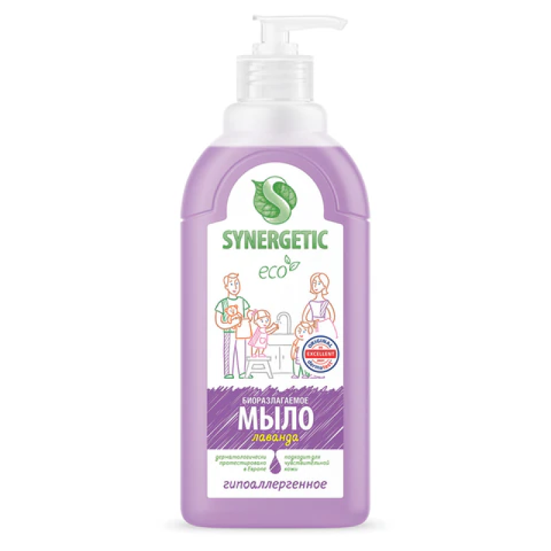 Мыло жидкое 500 мл, SYNERGETIC 