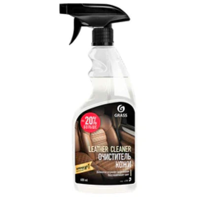 Очиститель кожи для салона автомобиля 600 мл, GRASS LEATHER CLEANER, распылитель, 110396,703800