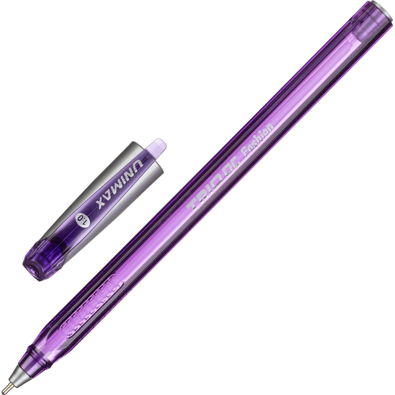 Ручка шариковая Unimax Trio DC Fashion 1мм, фиолет, масл, треуг, неавтомат, 803426
