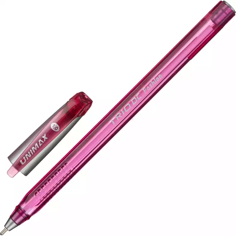 Ручка шариковая неавтоматическая Unimax Trio DC Fashion 1мм, роз,мас,трехг,803427