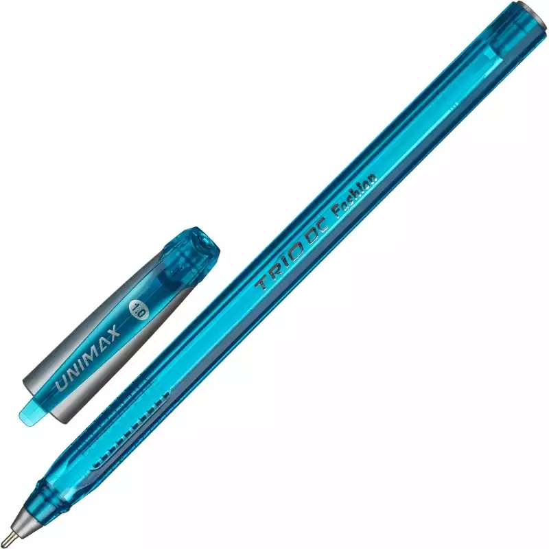 Ручка шариковая Unimax Trio DC Fashion 1мм, голуб, масл, треуг, неавтомат, 803428