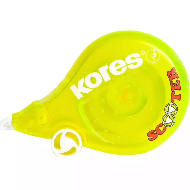 Корректирующая лента 4, 2мм/ 8 м KORES Скутер цвета в ассорт.84878/84873, 81593
