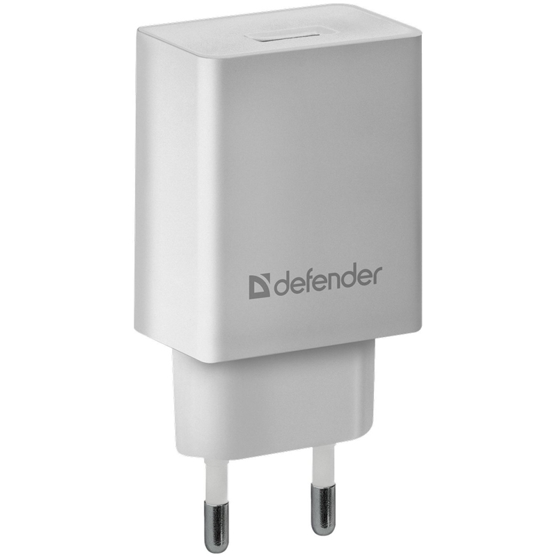 Зарядное устройство сетевое Defender EPA-10, 1хUSB, 2.1А output, пакет, белый, 83549,297720
