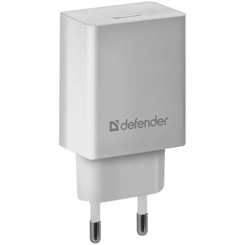 Зарядное устройство сетевое Defender EPA-10, 1хUSB, 2.1А output, пакет, белый, 83549,297720