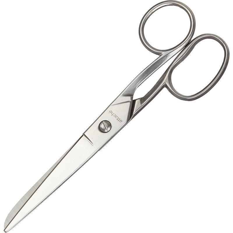 Ножницы Attache Metal 175 мм, ассиметричные ручки,цельнометаллические, 843587