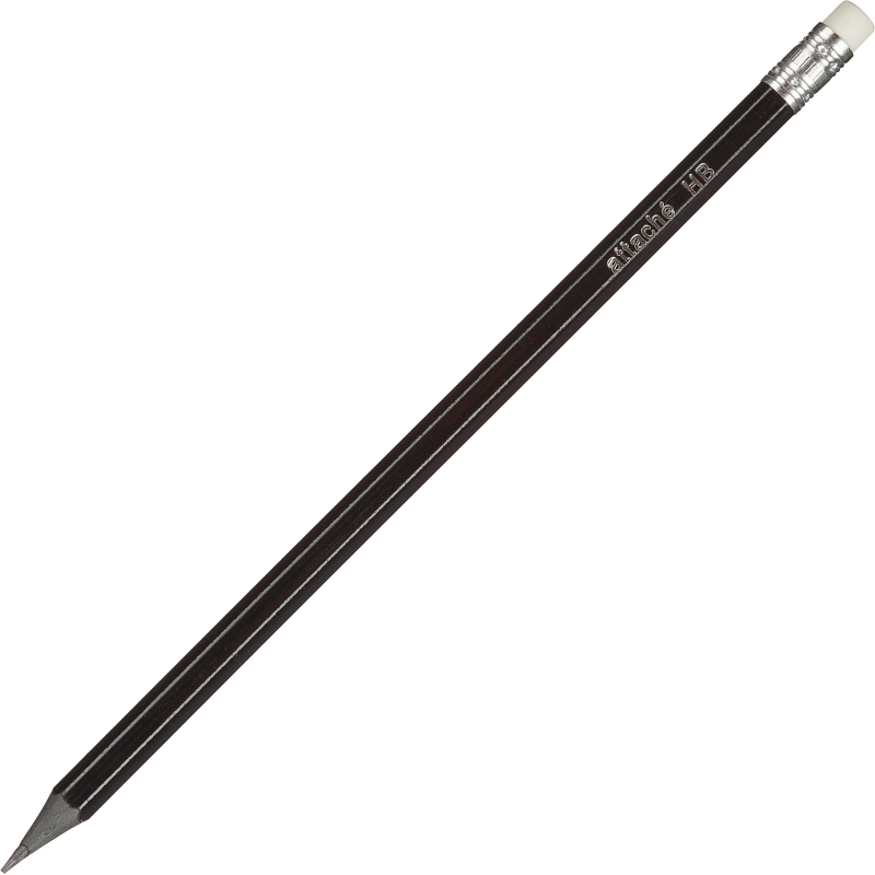 Карандаш чернографитный Attache Economy плаcтик,сласт,HB,черн.корп., 889119