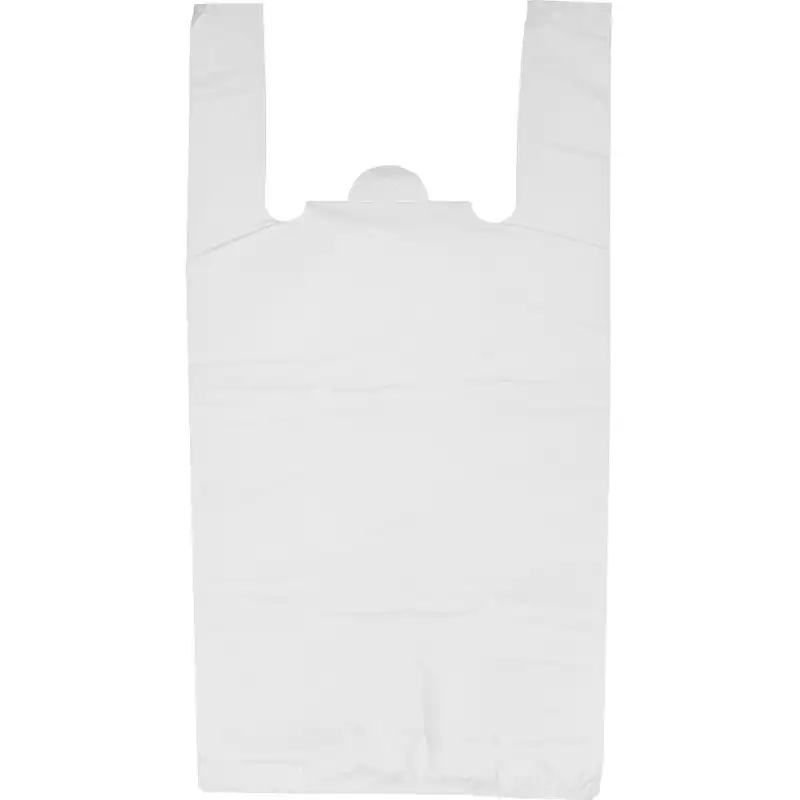 Пакет майка ПНД 30+18х55., 15мкм ,100шт./уп. белый., 929058