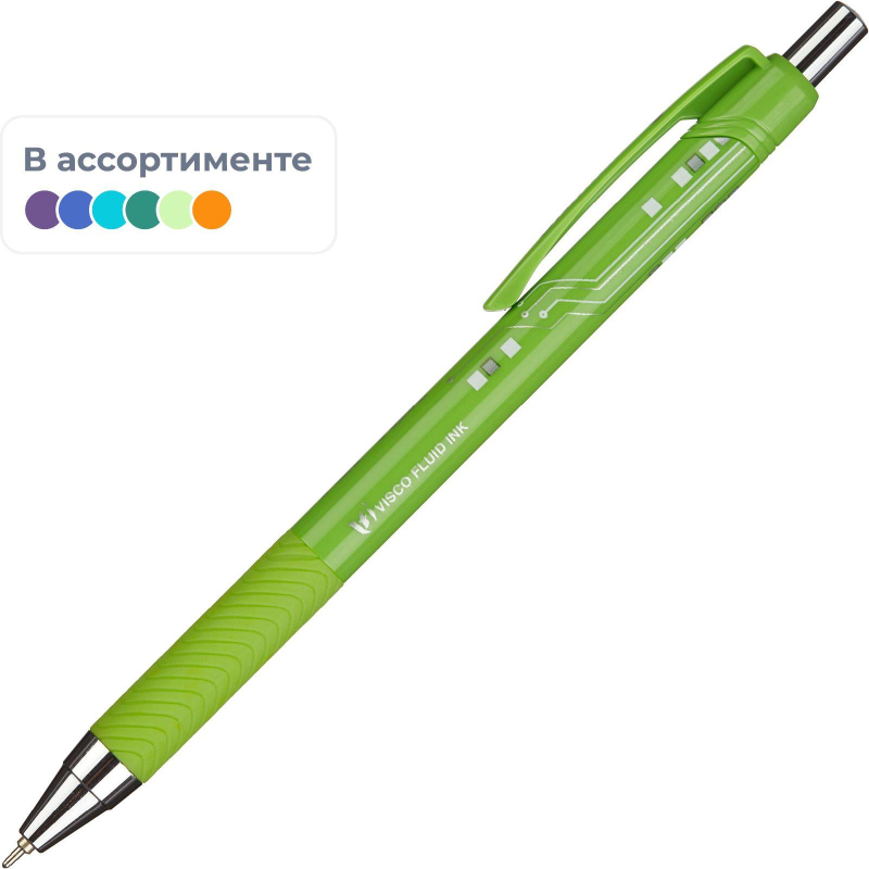 Ручка шариковая автоматическая Unimax TOP TEK Fashion 0,5мм, син, мас, авт, 971871