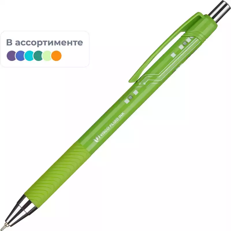 Ручка шариковая автоматическая Unimax TOP TEK Fashion 0,5мм, син, мас, авт, 971871