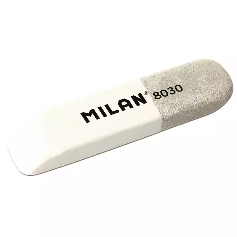Ластик каучуковый Milan 8030 комбинир. для стирания чернил и графита, 973187