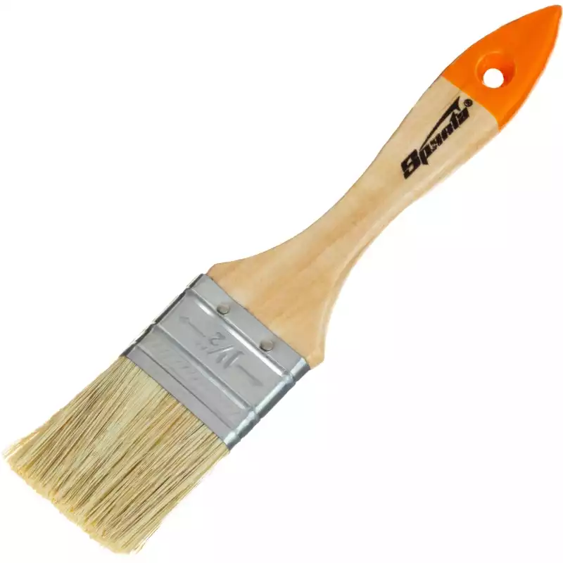 Кисть плоская Sparta Slimline 38 мм, натур. щетина, дерев. ручка, 996163, 824255