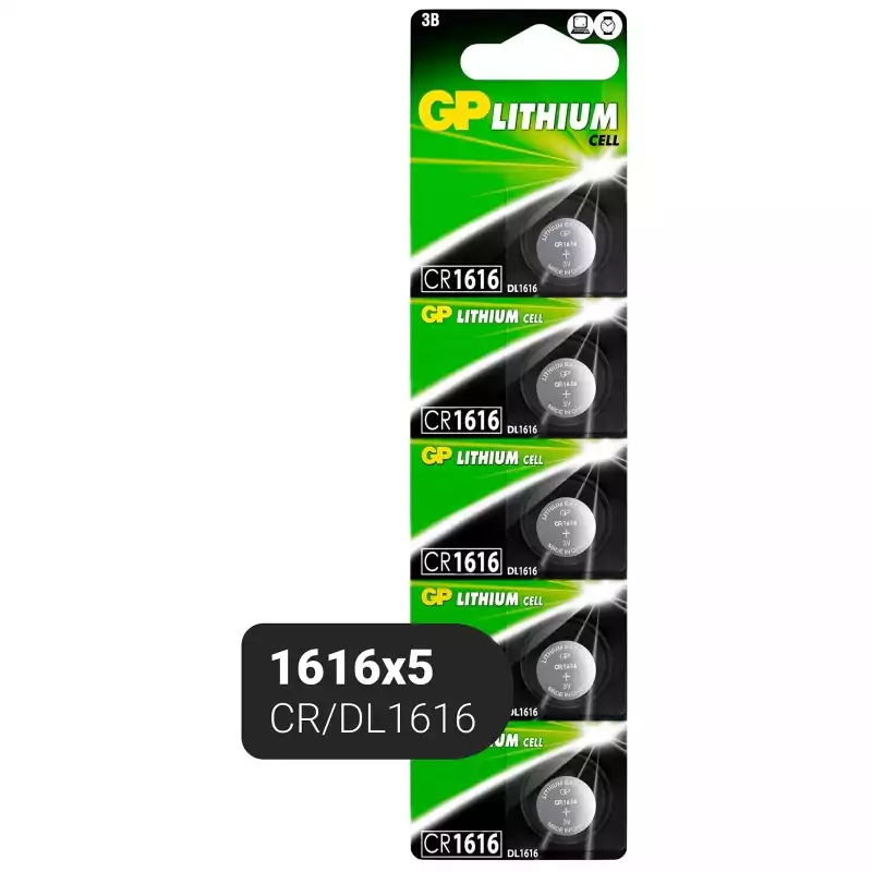 Батарейка GP Lithium CR1616, 1шт, 997012